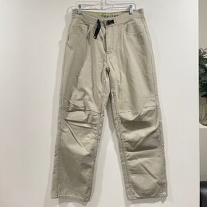 North Face A5 Series Mens 32 Khaki Canvas Climbing Pants Articulated Knee Y2K